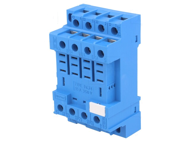 Socket; PIN: 14; op DIN-rail; Serie: 56.34,99.01 Socket; PIN: 14; op DIN-rail; Serie: 56.34,99.01